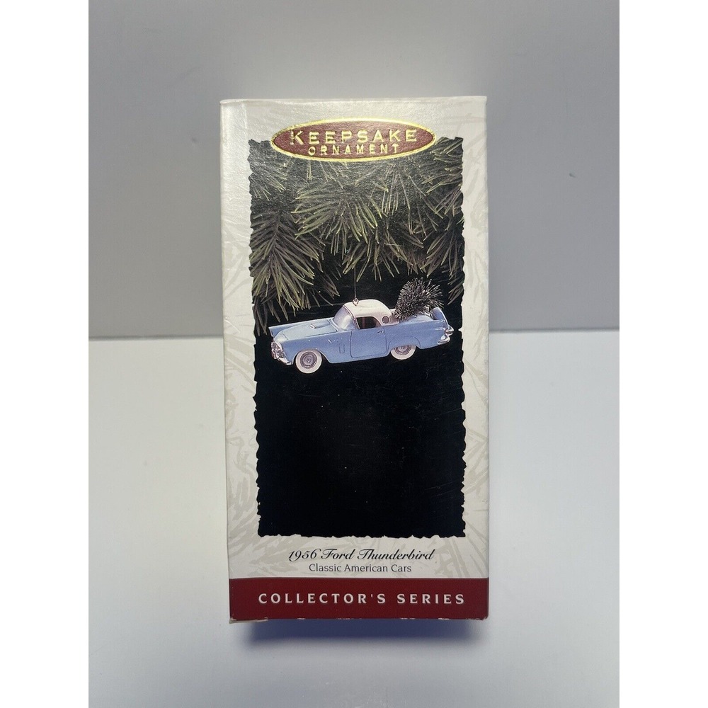Hallmark  Christmas Ornament 1956 Ford Thunderbird Classic Cars Series 1993 VTG